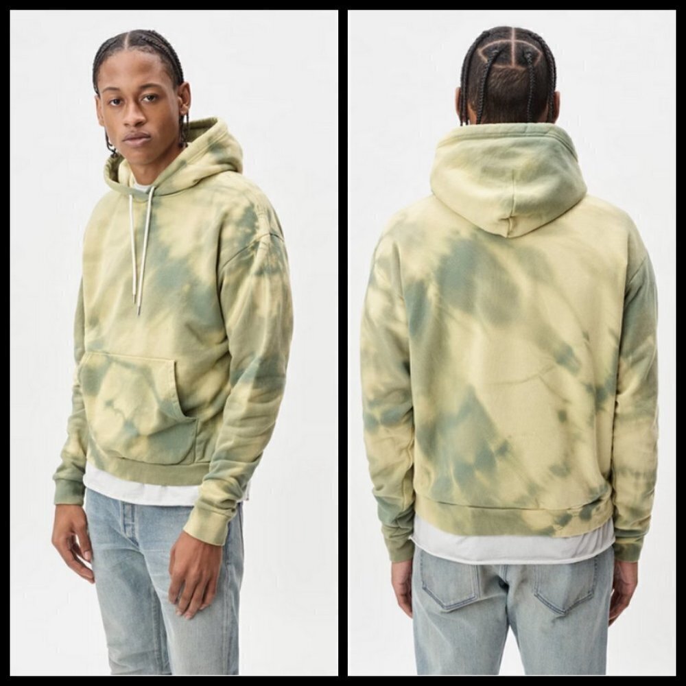 John Elliott Beach Hoodie Sweatshirt Reflection Dye Muir Tie-Dye Xs Nwt